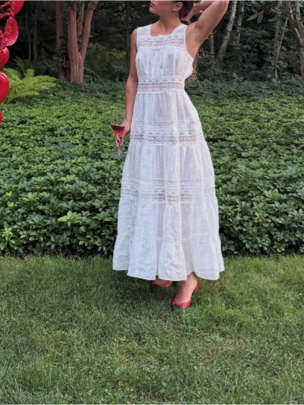 DÔEN Simona Lace Panel Maxi Dress - Picture 5 of 10